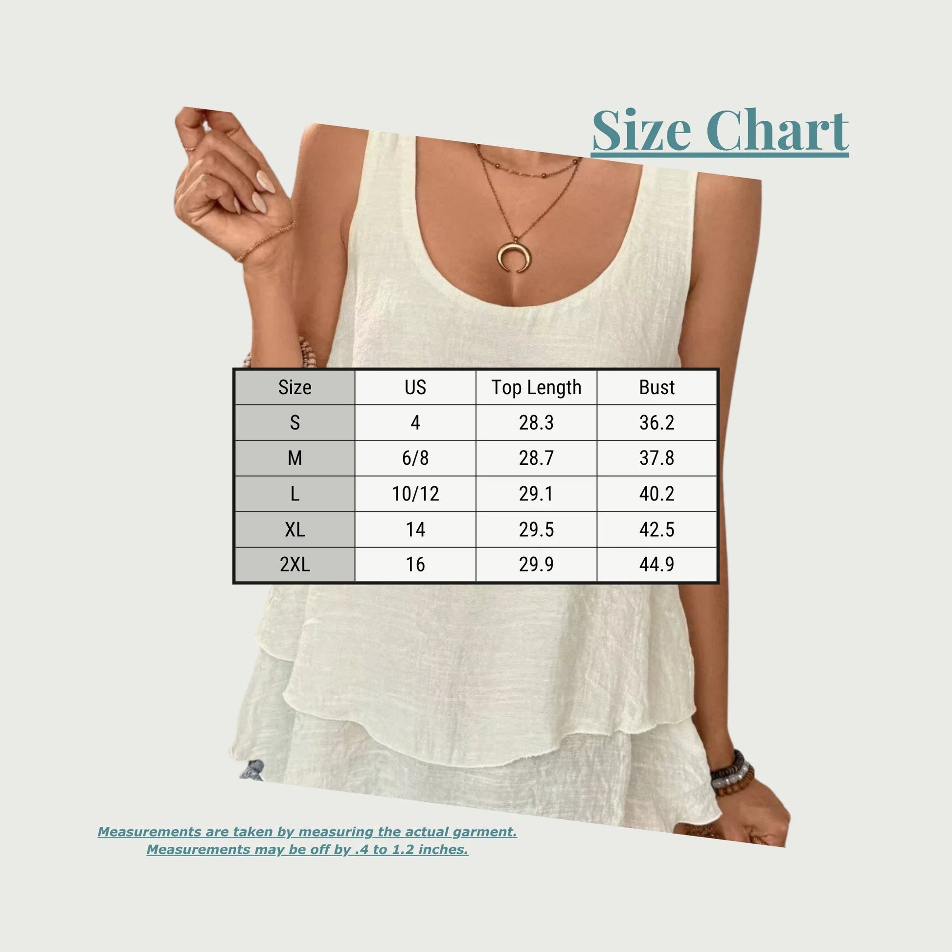 Boho Scoop Neck Tank - Summer Essential - minbolu -