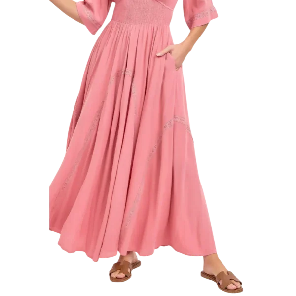 Romantic Flowy Maxi Dress - minbolu -