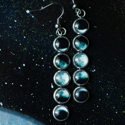 Moon Phase Earrings - minbolu -