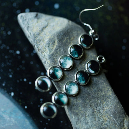 Moon Phase Earrings - minbolu -