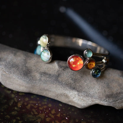 Open Solar System Cuff Bracelet - minbolu -