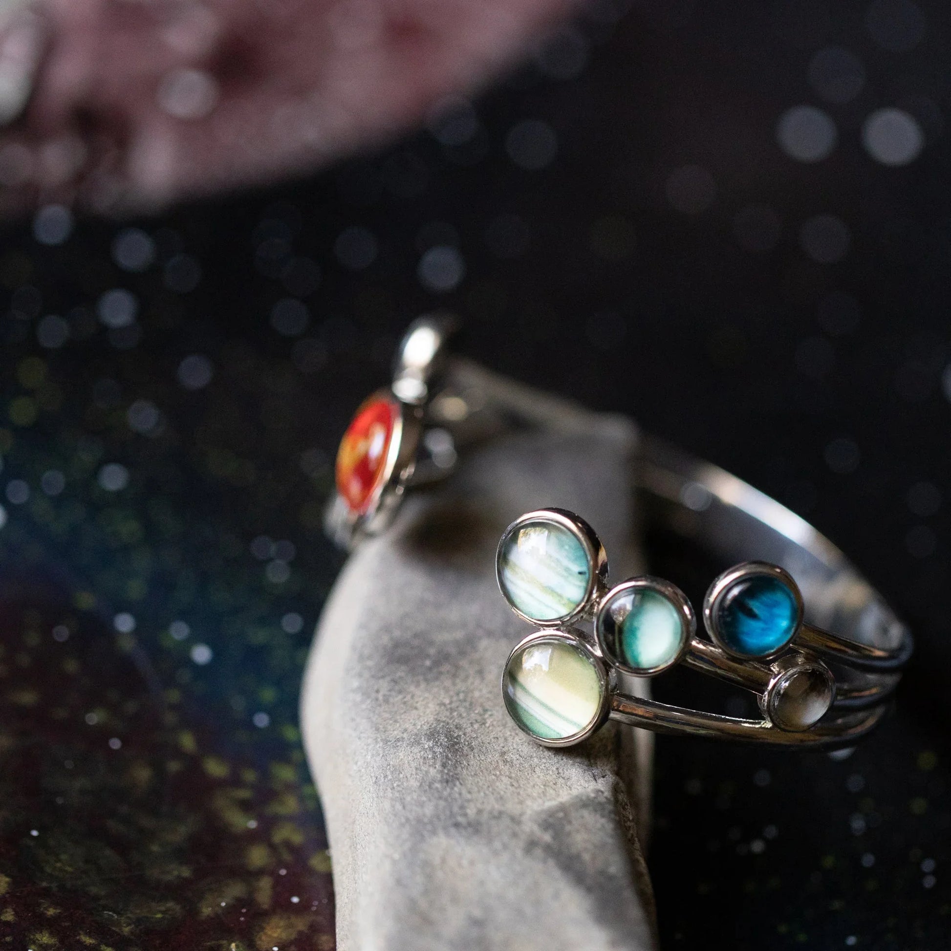 Open Solar System Cuff Bracelet - minbolu -