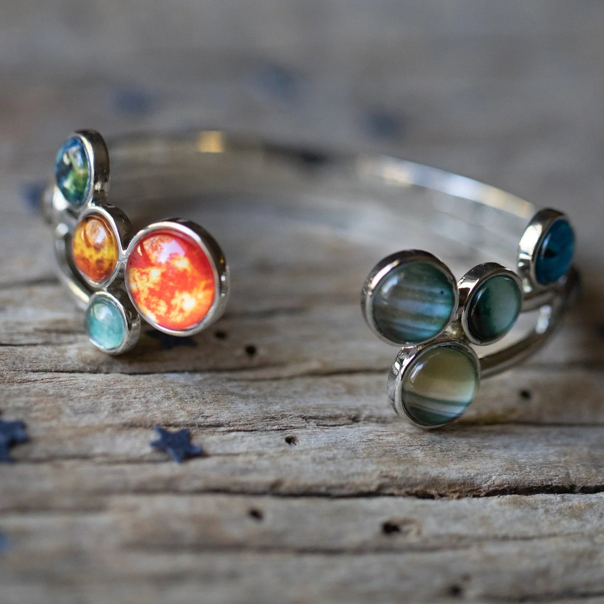 Open Solar System Cuff Bracelet - minbolu -
