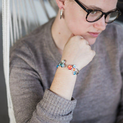 Open Solar System Cuff Bracelet - minbolu -