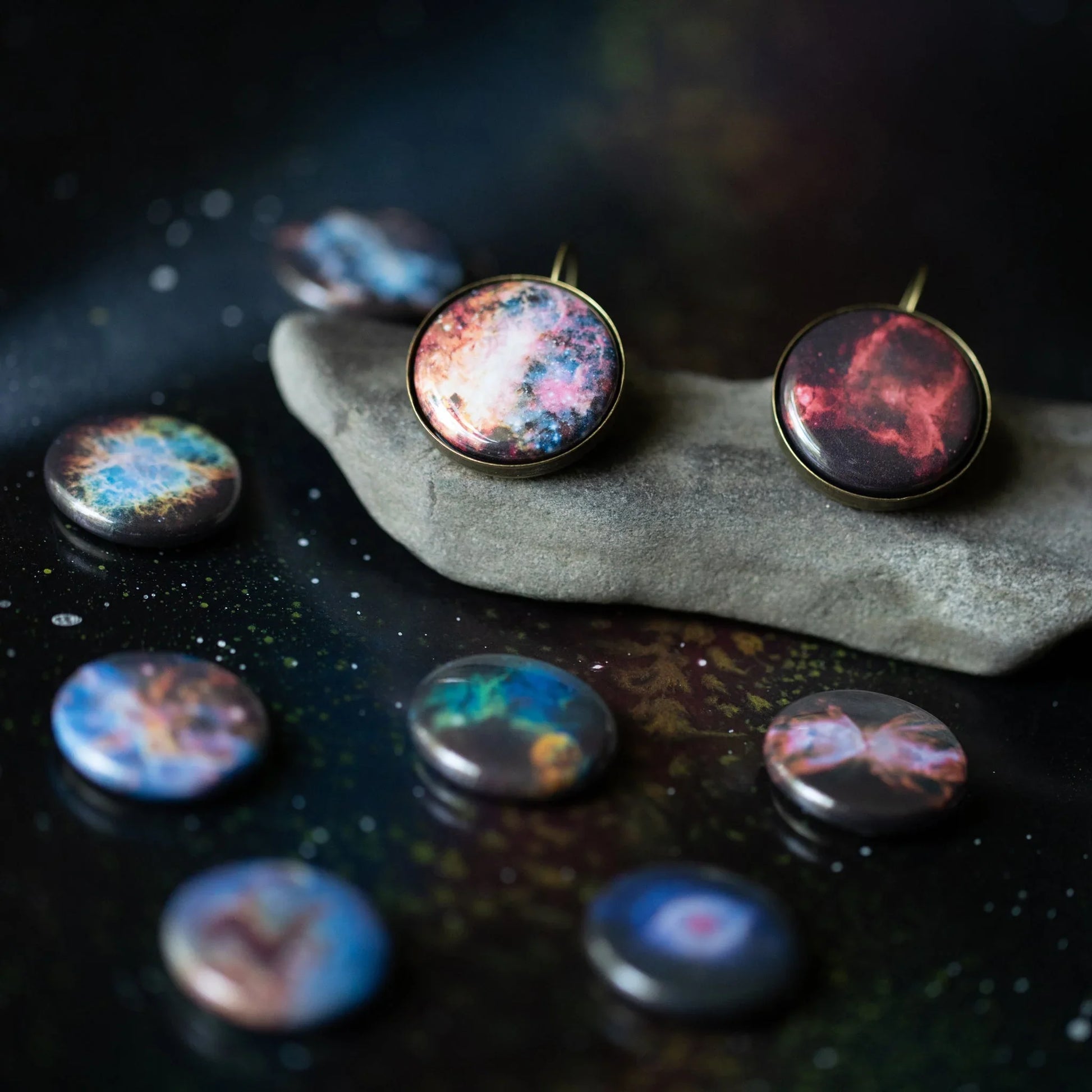 Interchangeable Nebula Earrings - minbolu -