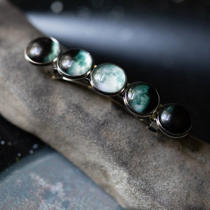 Moon Phase Hair Clip Barrette - minbolu -