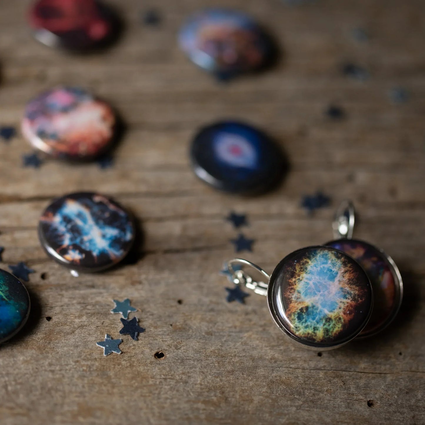 Interchangeable Nebula Earrings - minbolu -