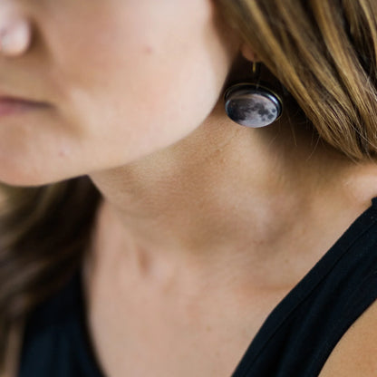 Interchangeable Moon Phase Earrings - minbolu -