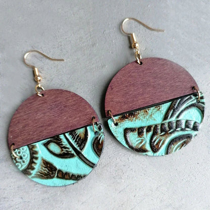 Stylish Round Drop Earrings - minbolu -
