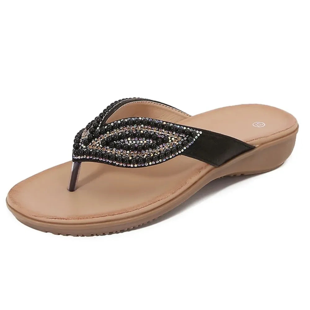 Stylish Toe Post Flats Sandals - minbolu -