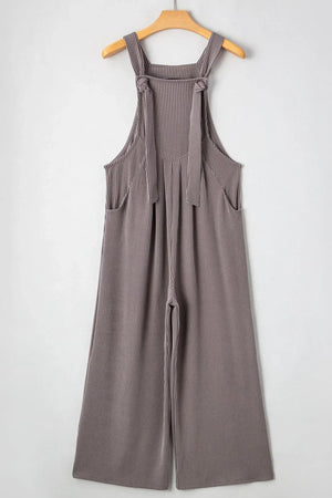 Adjustable Straps Wide Leg Overalls - minbolu -