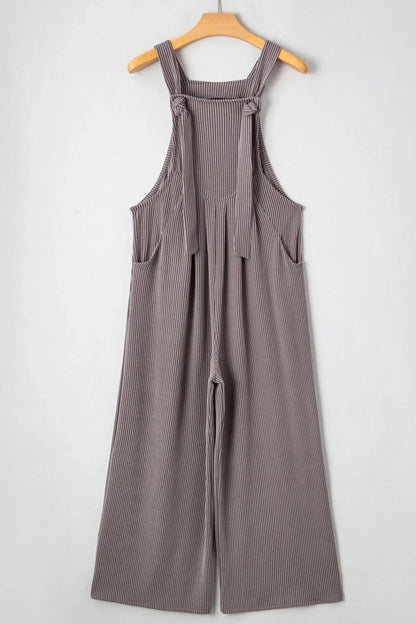 Adjustable Straps Wide Leg Overalls - minbolu
