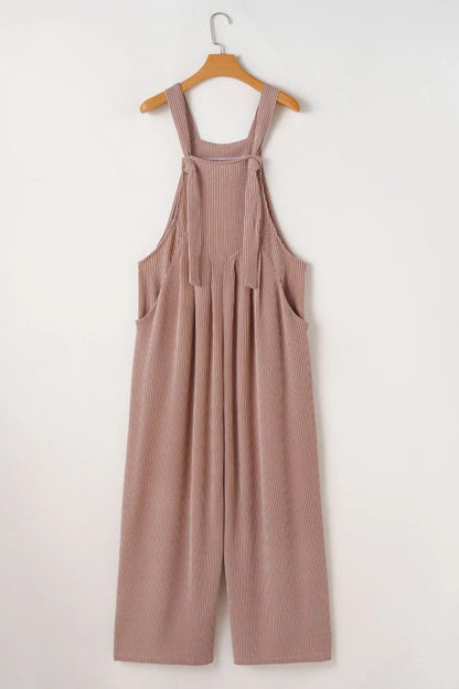 Adjustable Straps Wide Leg Overalls - minbolu