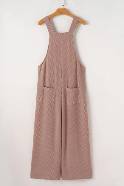 Adjustable Straps Wide Leg Overalls - minbolu