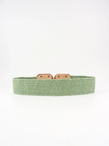 Wide Braid Belt - Stylish Polyester Belt - minbolu -