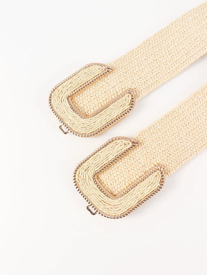 Wide Braid Belt - Stylish Polyester Belt - minbolu -