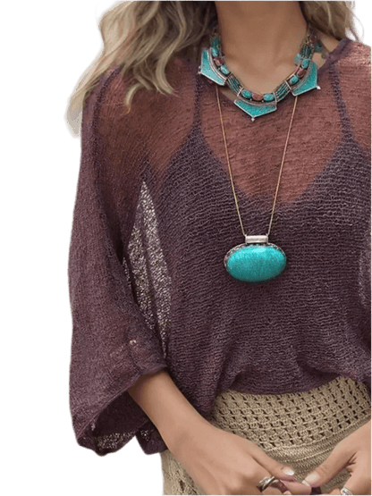 Basic Style Long Sleeve Cover - Up - minbolu