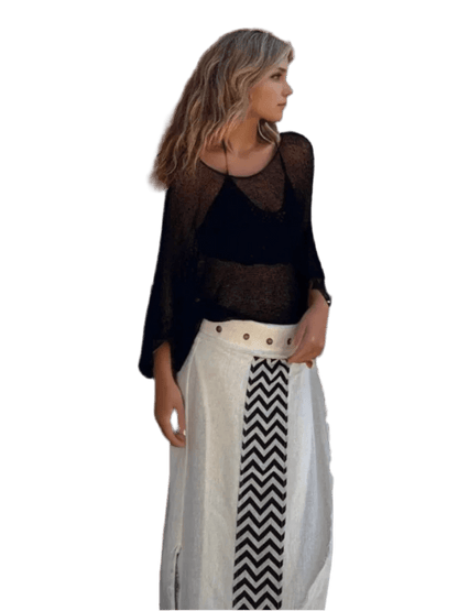 Basic Style Long Sleeve Cover - Up - minbolu