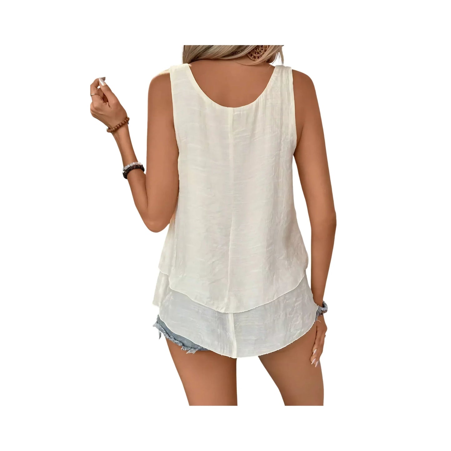 Boho Scoop Neck Tank - Summer Essential - minbolu