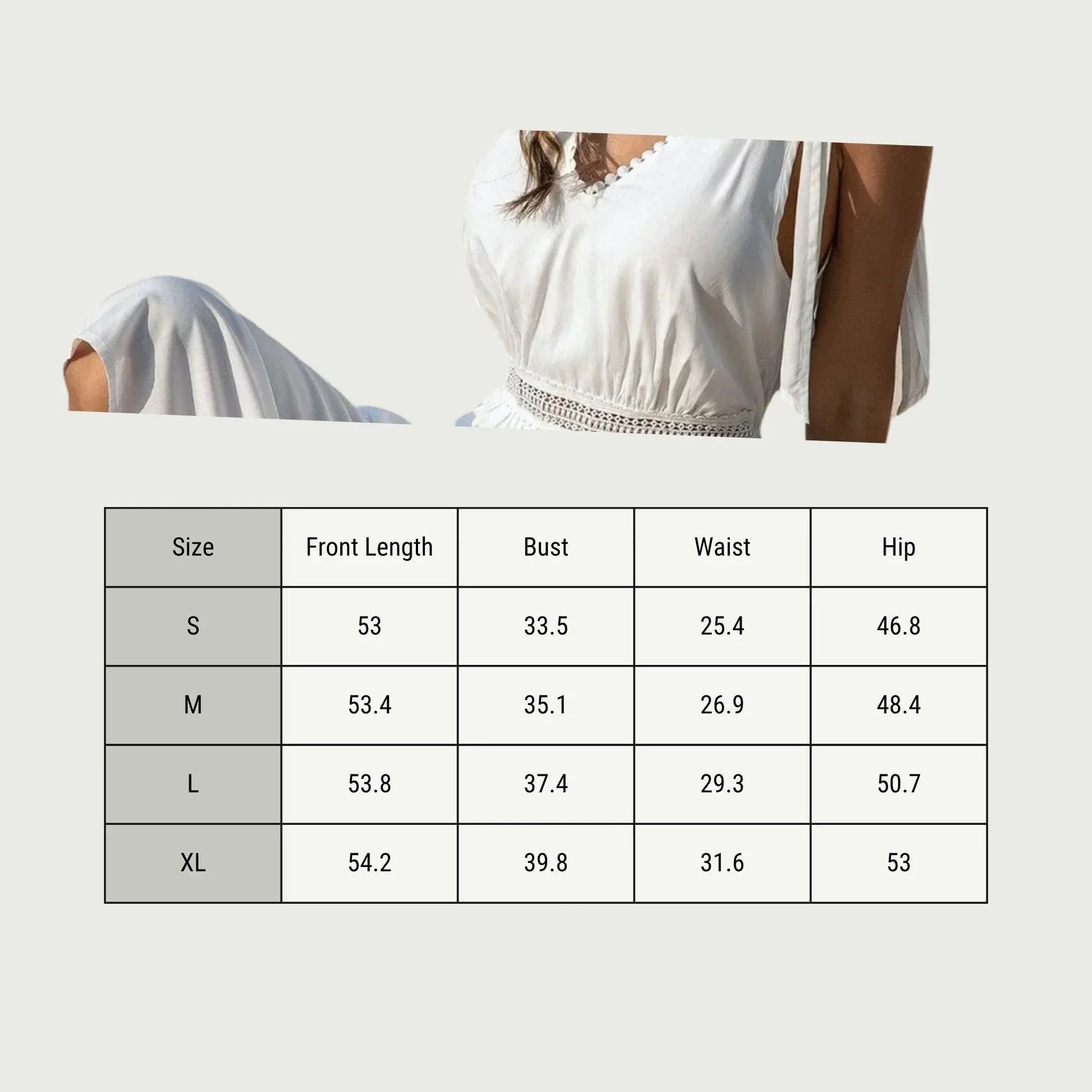 Boho V - Neck Crochet Maxi Dress White - minbolu