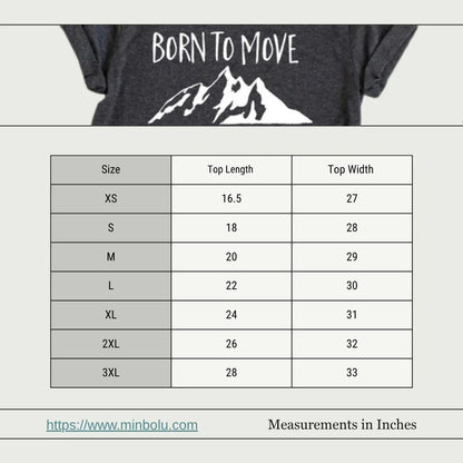 Born To Move Mountains Tee - minbolu -