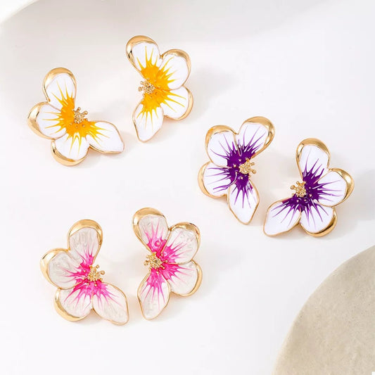 Butterfly Stud Earrings - minbolu -