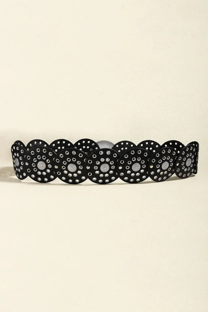 Vintage PU Leather Wide Belt - Trendy Accessory - minbolu -