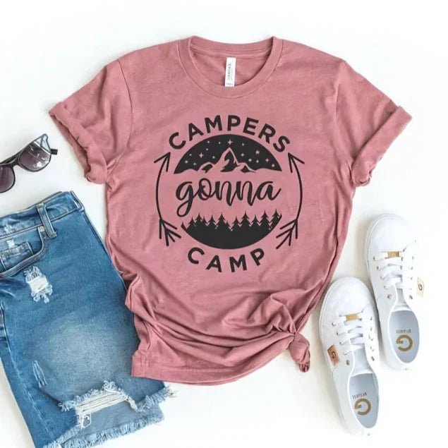 Campers Gonna Camp T-shirt - minbolu -