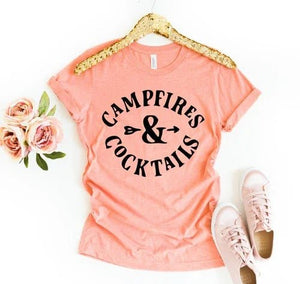 Campfires & Cocktails Shirt - minbolu -
