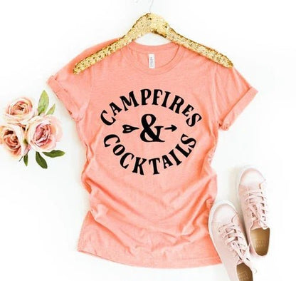 Campfires & Cocktails Shirt - minbolu