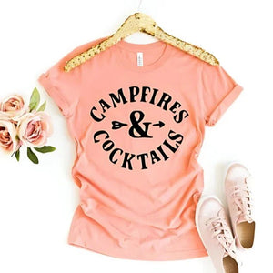Campfires & Cocktails Shirt - minbolu -