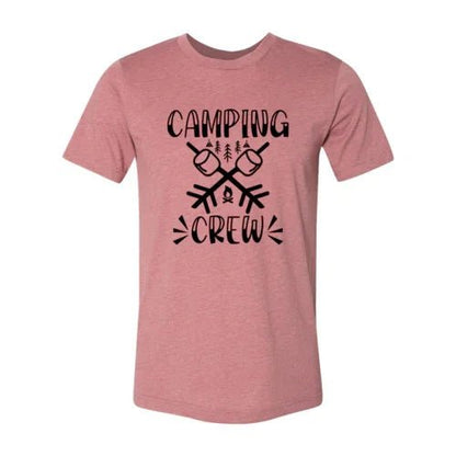 Camping Crew Marshmallow Tee - minbolu