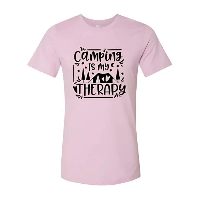 Camping Is My Therapy Shirt - minbolu -