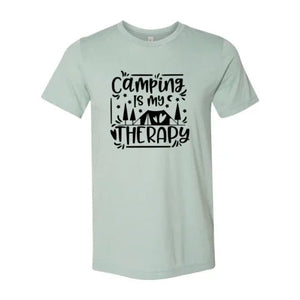 Camping Is My Therapy Shirt - minbolu -