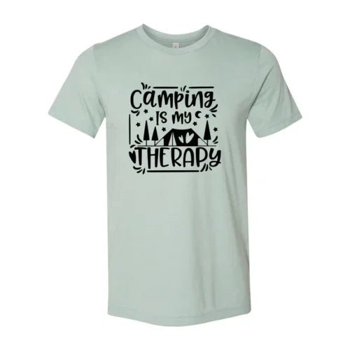 Camping Is My Therapy Shirt - minbolu -