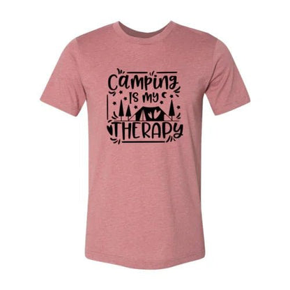 Camping Is My Therapy Shirt - minbolu
