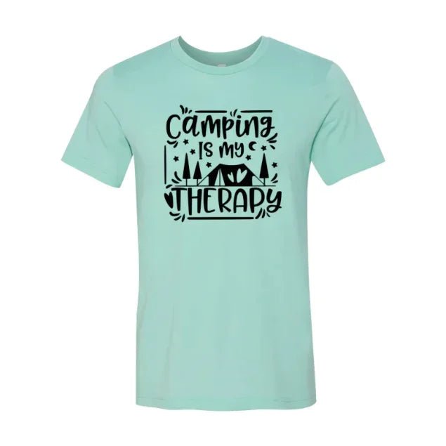 Camping Is My Therapy Shirt - minbolu