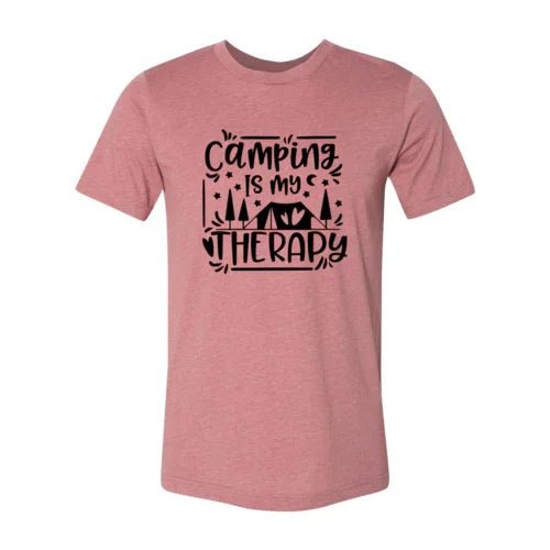 Camping Is My Therapy Shirt - minbolu
