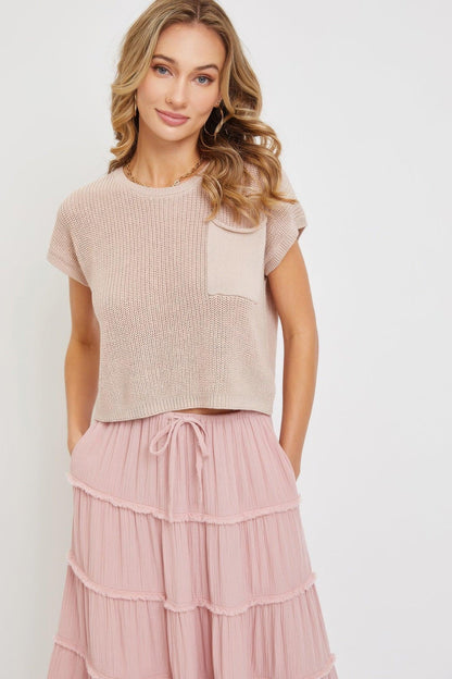 Cotton Gauze Tiered Maxi Skirt - minbolu