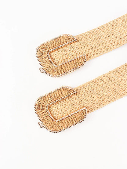 Wide Braid Belt - Stylish Polyester Belt - minbolu -