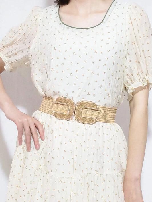 Wide Braid Belt - Stylish Polyester Belt - minbolu -