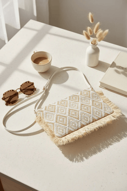 Diamond Shape Crossbody Bag Minimalist Styling