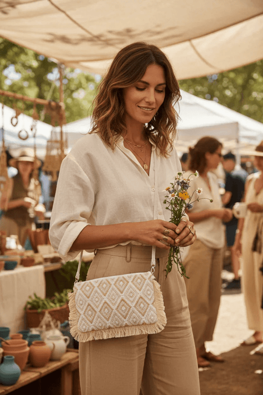 Diamond Shape Crossbody Bag Outdoor Lifestyle