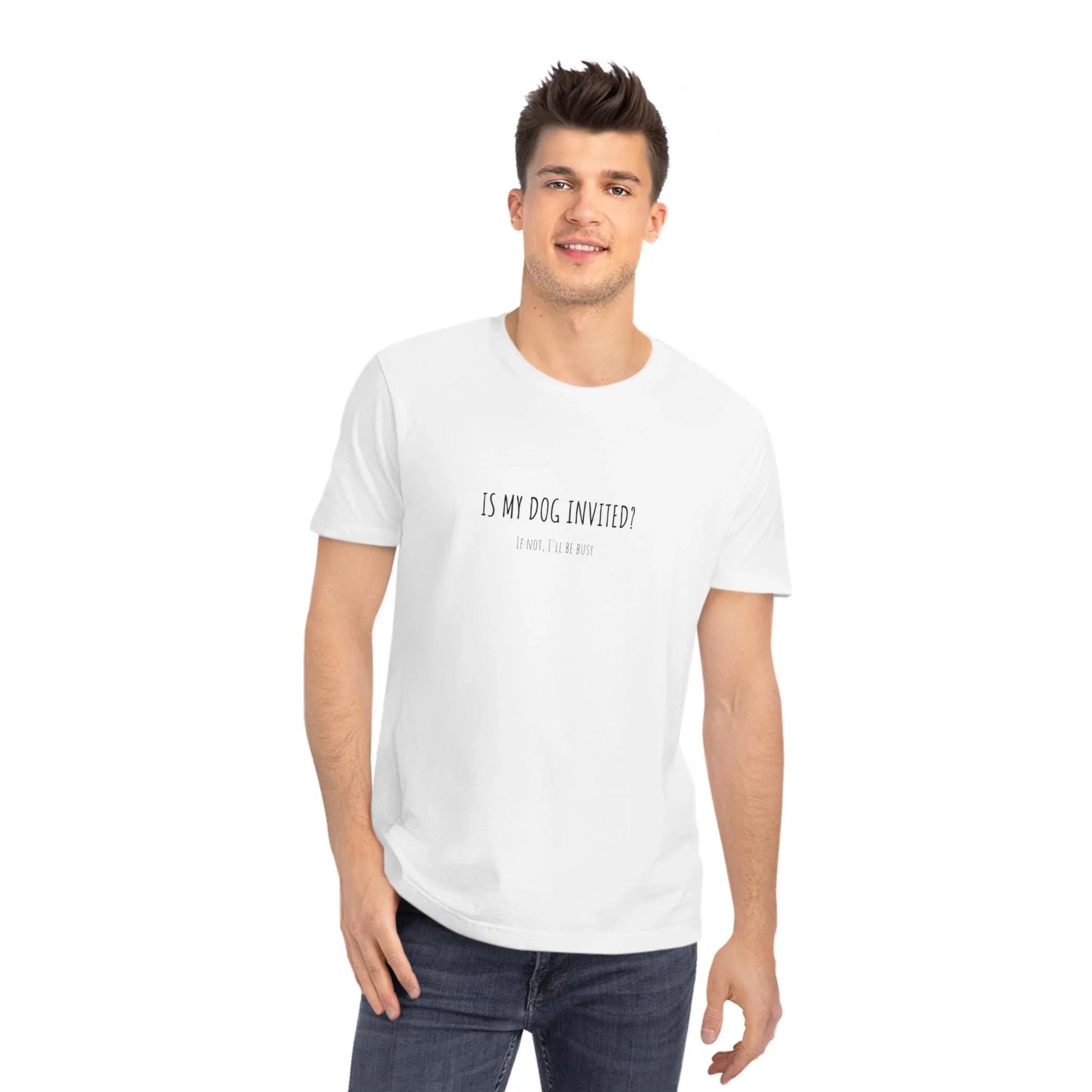 Funny Dog Lover T-Shirt - Is My Dog Invited? - minbolu -
