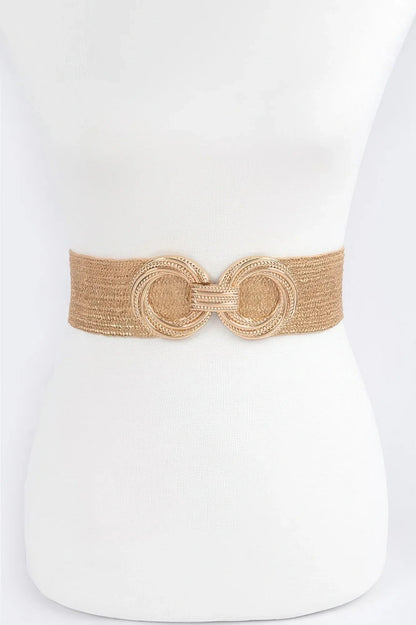 Double Buckle Stretch Elastic Belt - minbolu