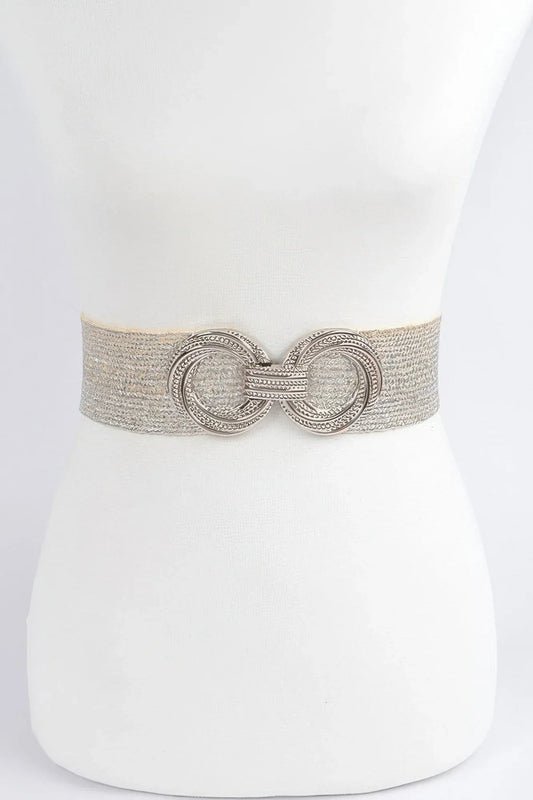 Double Buckle Stretch Elastic Belt - minbolu