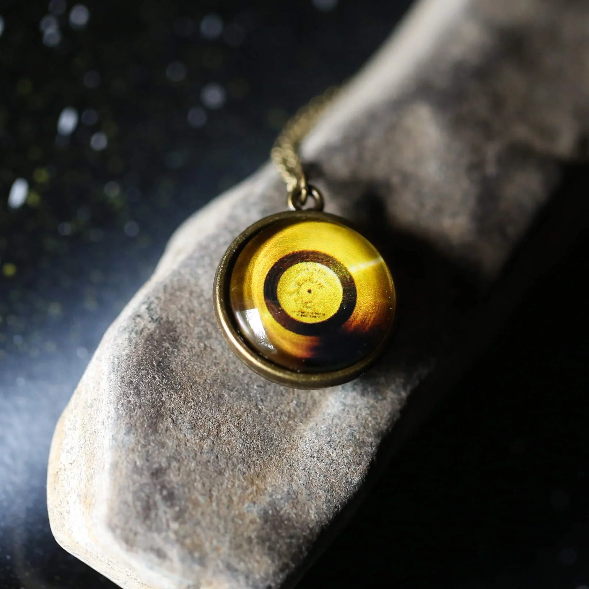 Voyager Golden Record Double-Sided Necklace - minbolu -