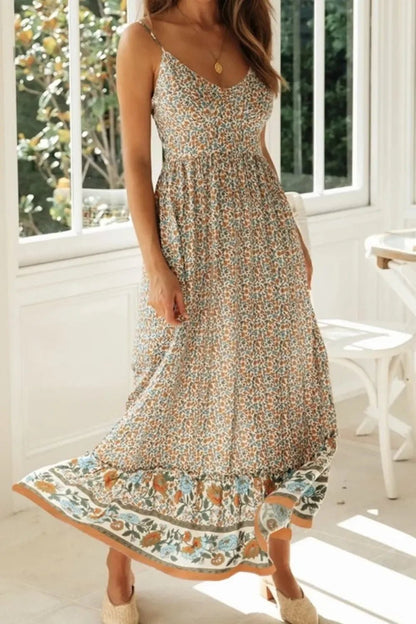 Elegantly Casual Maxi Cami Dress - minbolu
