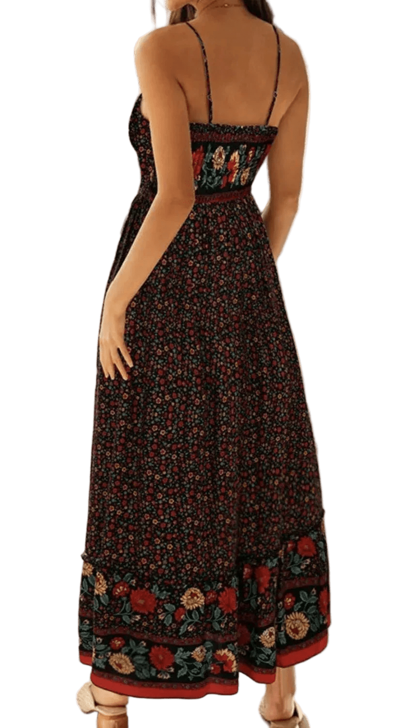 Elegantly Casual Maxi Cami Dress - minbolu