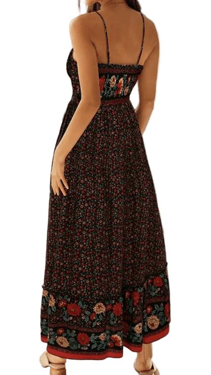 Elegantly Casual Maxi Cami Dress - minbolu